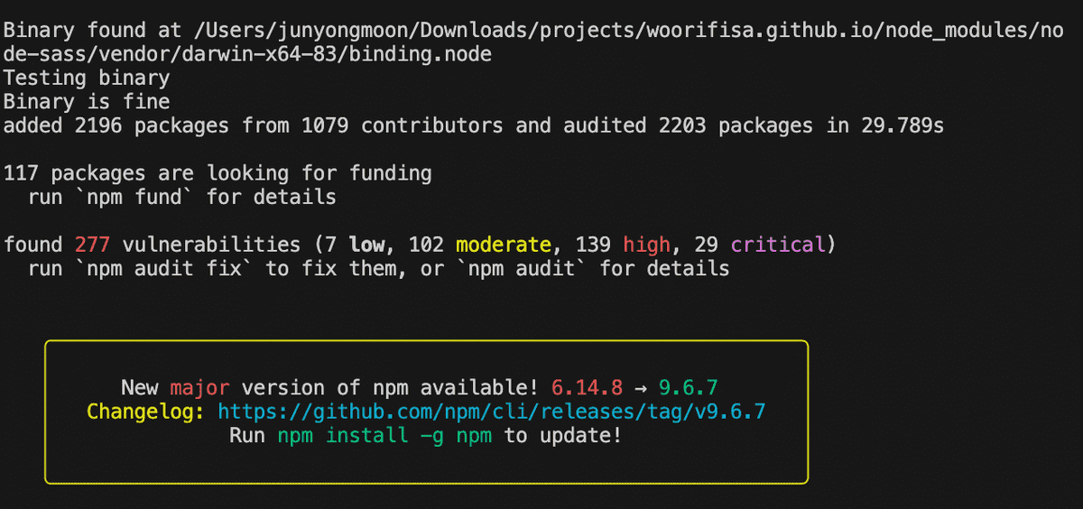 gatsby npm install